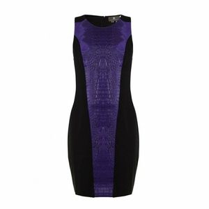 *SOLD* Sachin + Babi | Calfskin Embossed Shift Dress